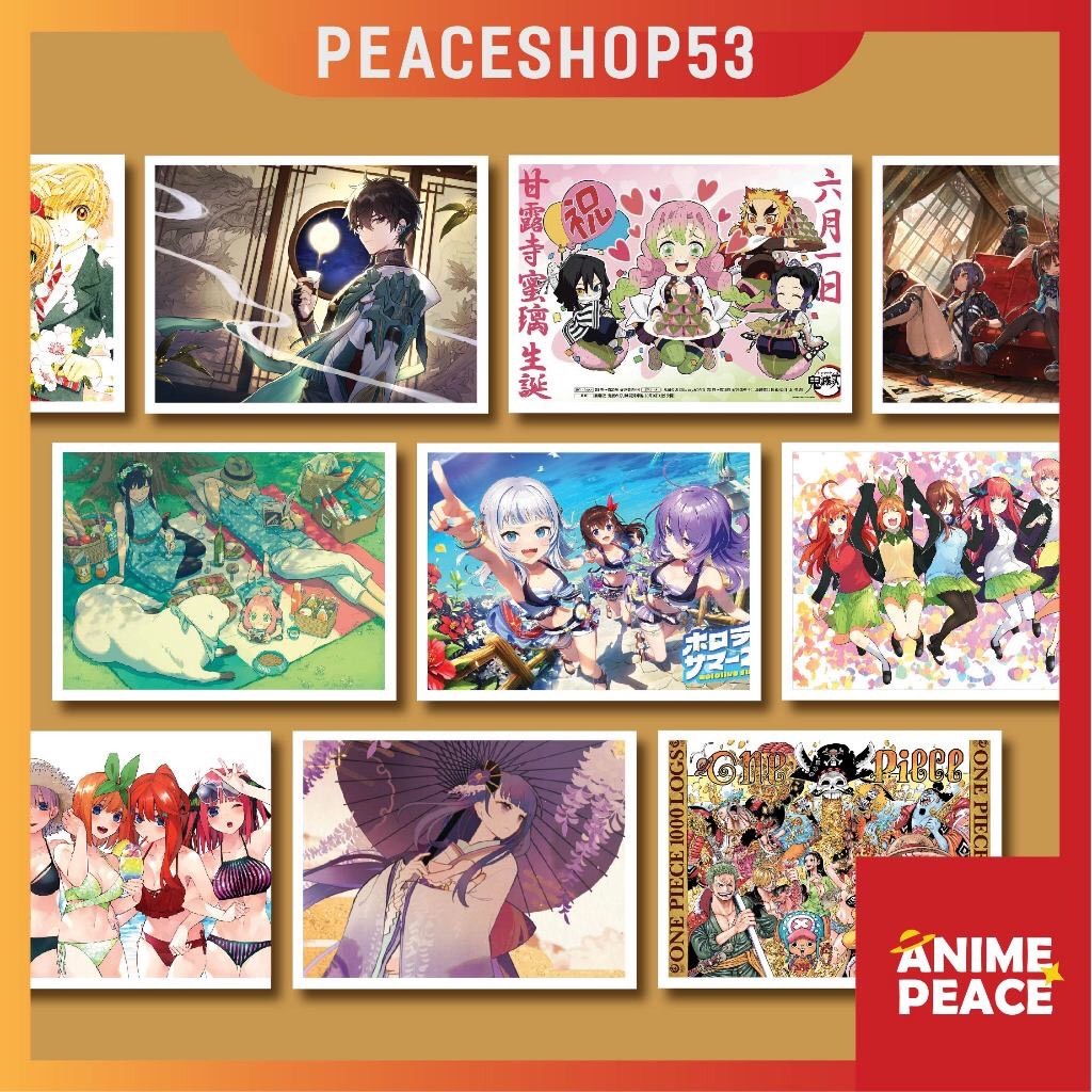 Set 5 Ảnh Postcard ngẫu nhiên Anime Manga One Piece Hatsune Miku Genshin …Postcard Quà Tặng Trang Trí Anime Manga PC01