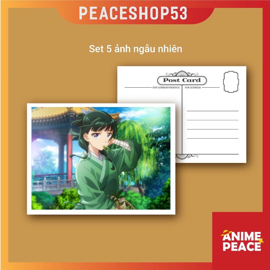 Set 5 Ảnh Postcard ngẫu nhiên Anime Manga One Piece Hatsune Miku Genshin …Postcard Quà Tặng Trang Trí Anime Manga PC01