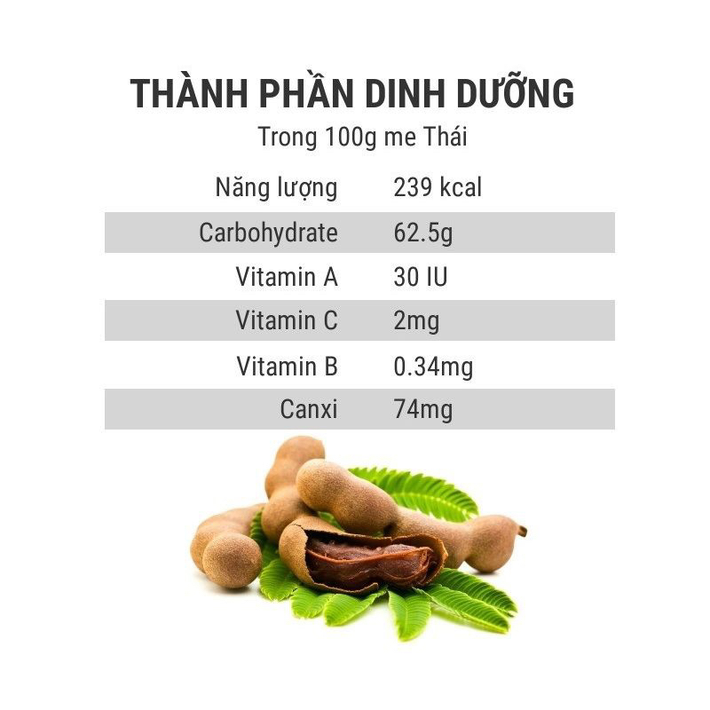 1Kg Me Thái Sấy Khô - Me ngon ngọt, mật nhiều