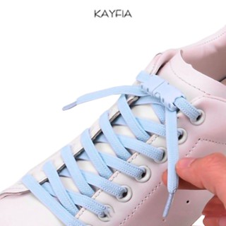 1 cặp dây giày sneaker KAYFIA co giãn, dẹt thông minh (khóa plastic) phù hợp với giày thể thao nam nữ, trẻ em