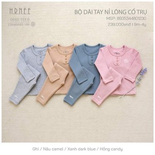 Bộ dài tay nỉ lông hrnee