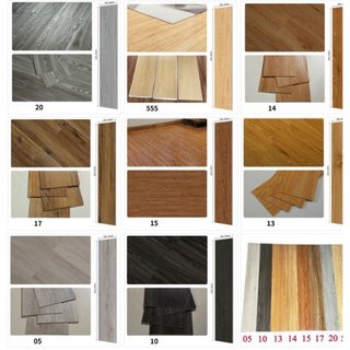 Combo 7 tám sàn nhựa vân gỗ giả gỗ keo sẵn