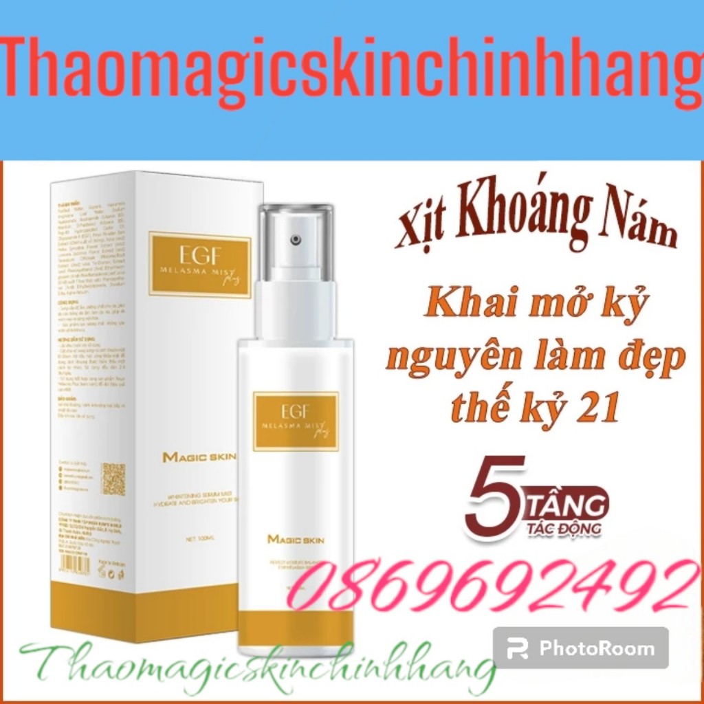 Xịt Bay Nám Tế Bào Gốc MAGIC SKIN Miracle Watare EGF Melasma Mist Plus MAGIC SKIN