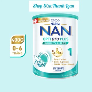 [HSD T7-2025] [MẪU MỚI] Sữa Bột Nestle NAN OPTIPRO PLUS HMO 1 – Hộp 400g.
