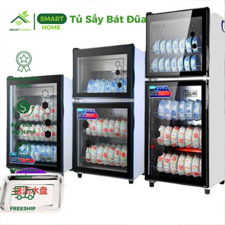 Máy sấy khử khuẩn bát đĩa gia đình 98L, Tủ khử trùng bằng ozon hồng ngoại sấy khô chén bát cực nhanh