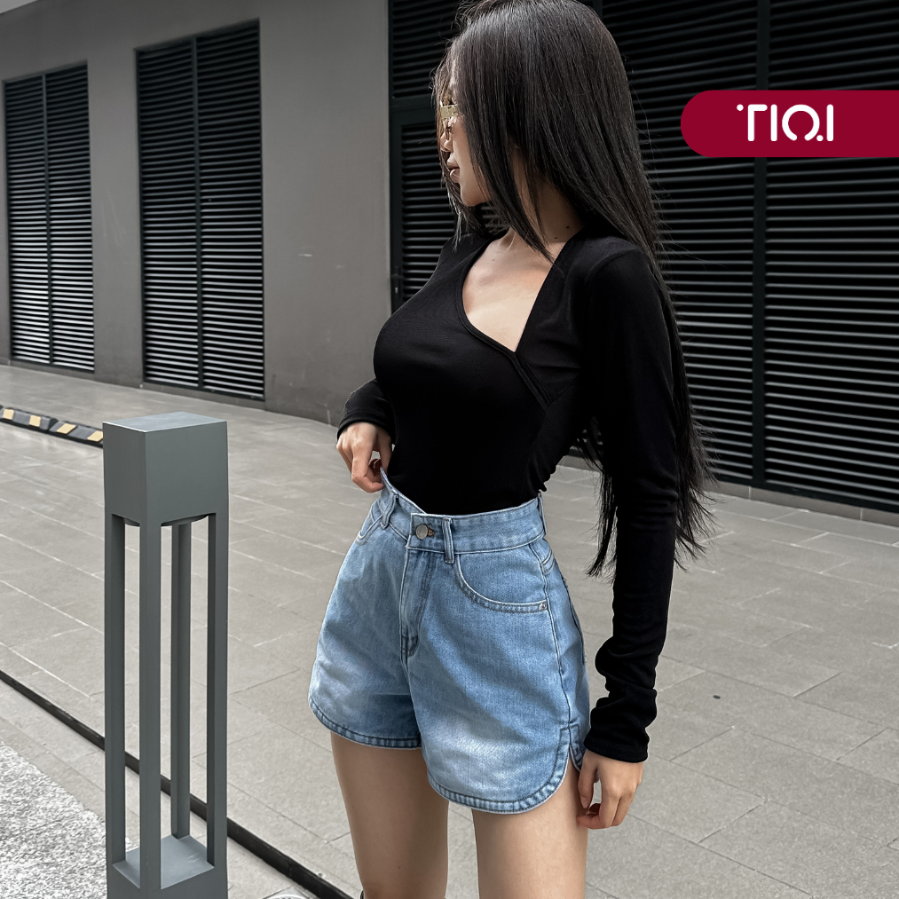 Quần short jean vạt bầu TiQi Jeans S1-601