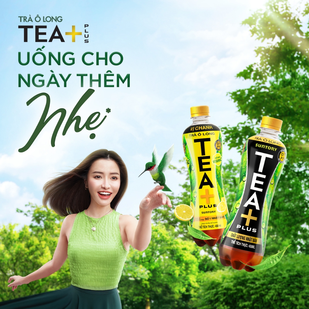 [CHỉ 25.12][ĐƠN 300K TẶNG 1 LY]Thùng 12 Chai Trà Ô long Tea+ (1000ml/chai)