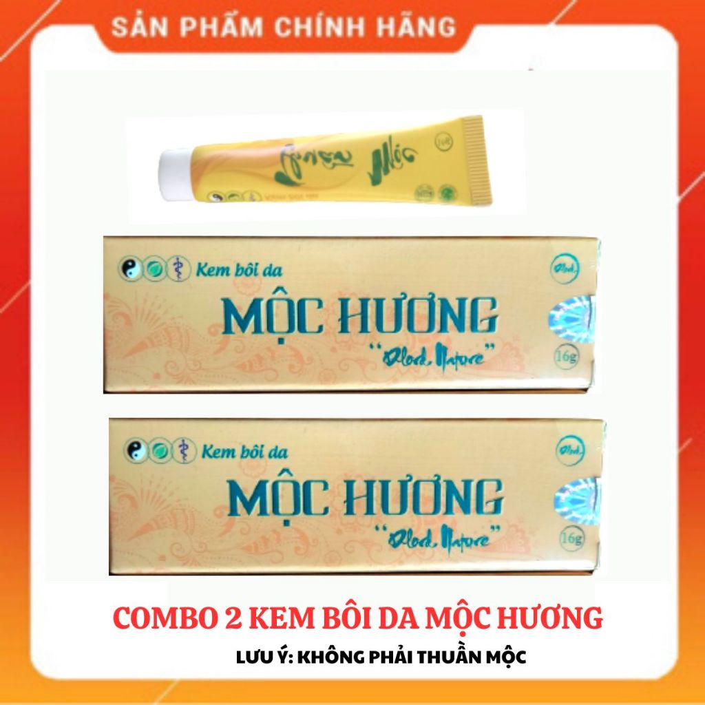 Combo 2 Tuýp Kem bôi da Mộc Hương 16gr Mẫu Mới - Hàng chính hãng