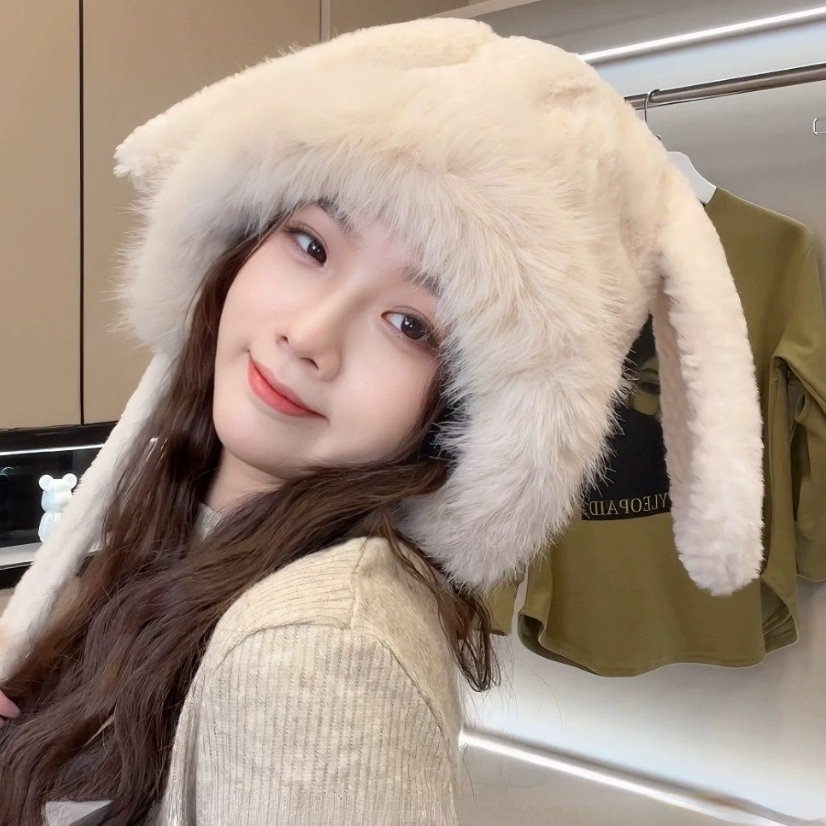 Quà giáng sinh tặng người yêu mũ len nữ ấm áp mùa đông tai gấu tặng quà tặng sinh nhật,noel, kỉ niệm nón lông cừu