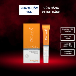 <MẪU MỚI> DECUMAR GEL - GIẢI PHÁP NGỪA MỤN, GIẢM THÂM SẸO BẰNG CÔNG NGHỆ NANO (DECURMA GEL TUÝP 20G)