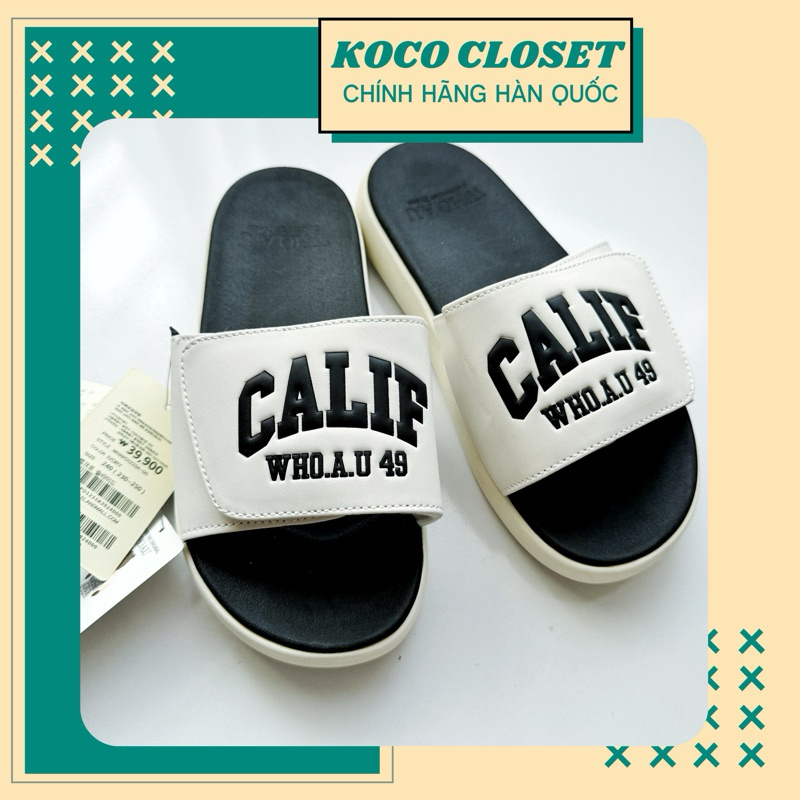 Dép đúc quai ngang WHO.A.U WHAPD1233A  siêu nhẹ chống trơn trượt  màu Ivory