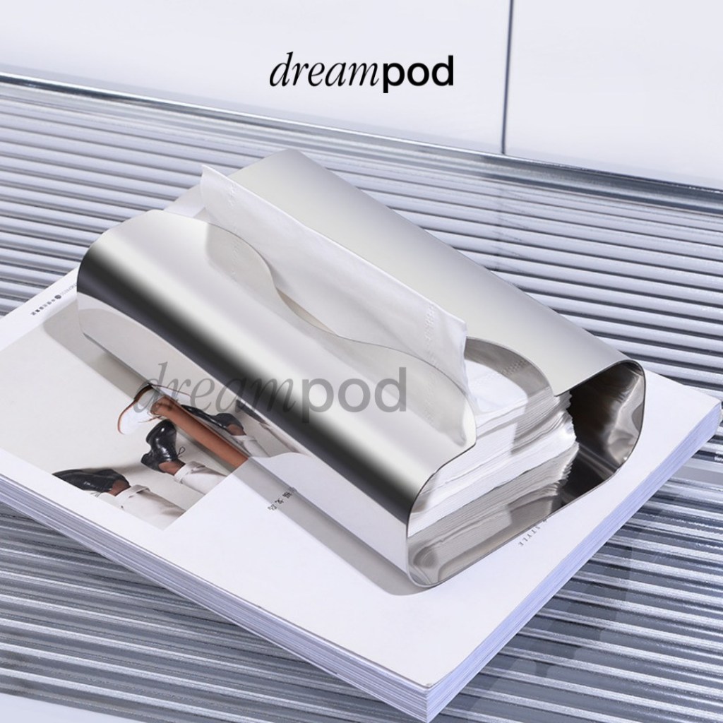 Dreampod SS Stylized Tissue Box/ Hộp khăn giấy cách điệu INOX304