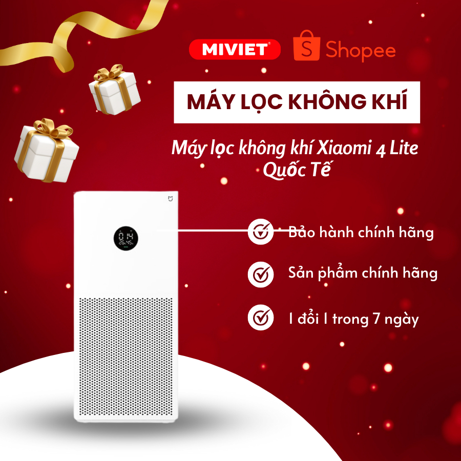 Máy lọc không khí Xiaomi 4 Compact/4 Lite/4 Pro - Bản quốc tế - Hàng chính hãng - MiViet