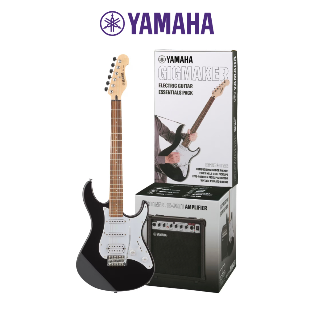 Combo Đàn Guitar điện và Loa Guitar điện - Yamaha EG112GPII - Electric Guitar EG112C và Portable Guitar Amplifier GA15