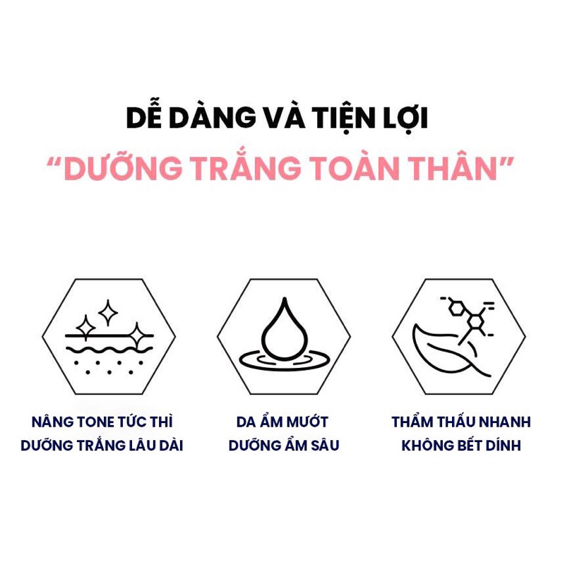 Kem Body Trắng Da Chống Nắng Nâng Tone  WHISIS Premium Collagen Whitening Body Lotion 200ml