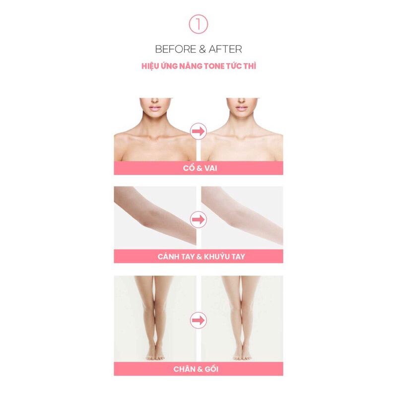 Kem Body Trắng Da Chống Nắng Nâng Tone  WHISIS Premium Collagen Whitening Body Lotion 200ml