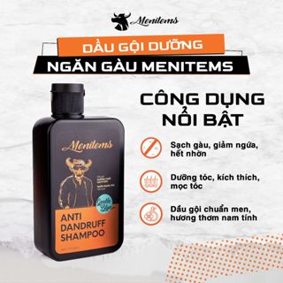 Dầu gội dưỡng ngăn gàu Menitems, dầu gội đầu, giảm ngứa, hết nhờn