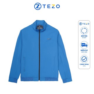 Áo gió nam cổ 5 phân lót lông phối lé Tezo 23AG5T016