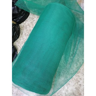 Lưới lỗ 3mm, màu xanh ngọc - chiều cao 7 tất bán theo mét dài tới.