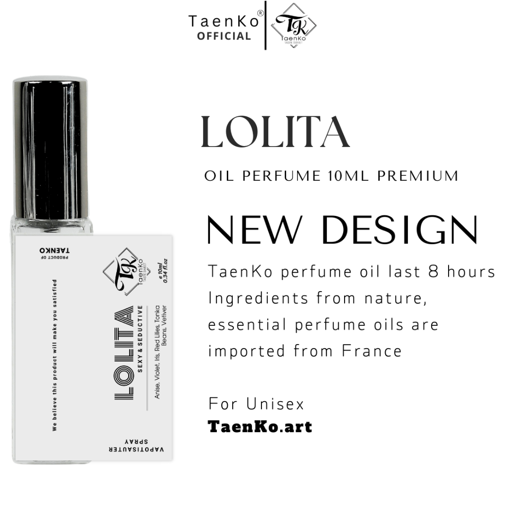 Nước hoa nữ TaenKo Lolita cuốn hút, ngọt ngào, gợi cảm dịu dàng lưu hương lâu thu hút người khác dạng xịt 10mL