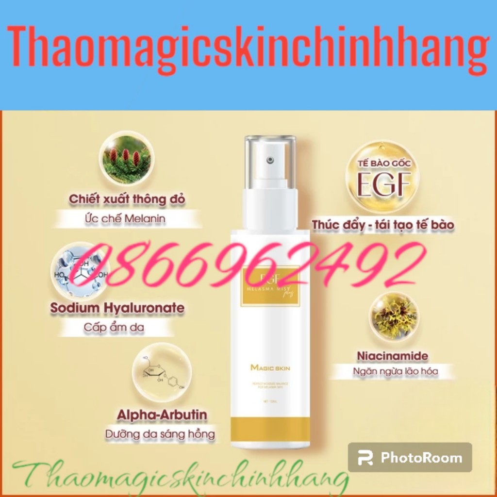 Xịt Bay Nám Tế Bào Gốc MAGIC SKIN Miracle Watare EGF Melasma Mist Plus MAGIC SKIN