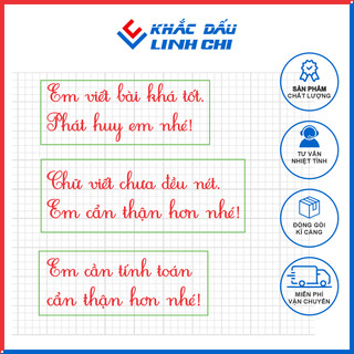 Con Dấu Cô Khen Học Sinh Khắc Dấu Theo Yêu Cầu Chính Hãng