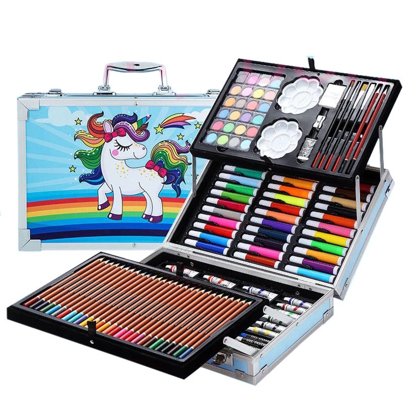 Bút Màu Cho Bé Quà Sinh Nhật Cho Bé Gái Hộp Màu 150 Chi Tiết Quà Cho Bé Gái 12 Tuổi Màu Nước Màu Acrylic Màu Chì Màu Sáp