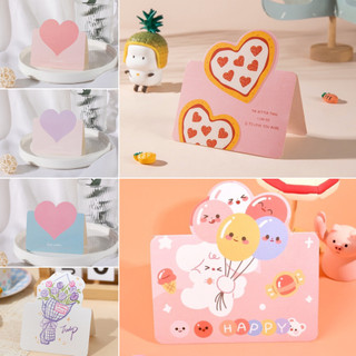Thiệp quà tặng in hình đáng yêu nhiều màu - dịch vụ viết thiệp hộ Thevanishop