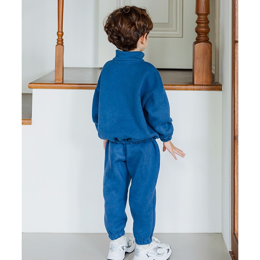 Bộ nỉ bông Bebezoo kéo khóa cho bé BEC4SE201