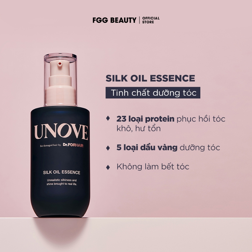 Tinh chất dưỡng tóc cao cấp UNOVE Silk Oil Essence giúp chăm sóc tóc khô và hư tổn 70ml