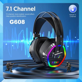 Tai nghe chụp tai Gaming G608 | G605 | G606 | LD89 Cao cấp, Led RGB, Dùng cho Máy vi tính, laptop, điện thoại