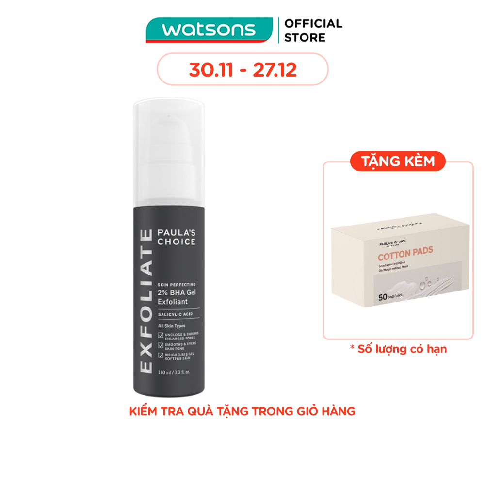 Gel Loại Bỏ Tế Bào Chết Paula's Choice Skin Perfecting 2% BHA 100ml