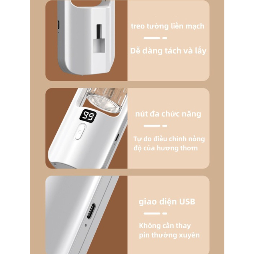 Máy Xịt Thơm Phòng 5 Chế Độ, Máy Xông Tinh Dầu Mini, Tự Động Khuếch Tán Tinh Dầu,Tỏa Hương Thơm Nhẹ Dịu