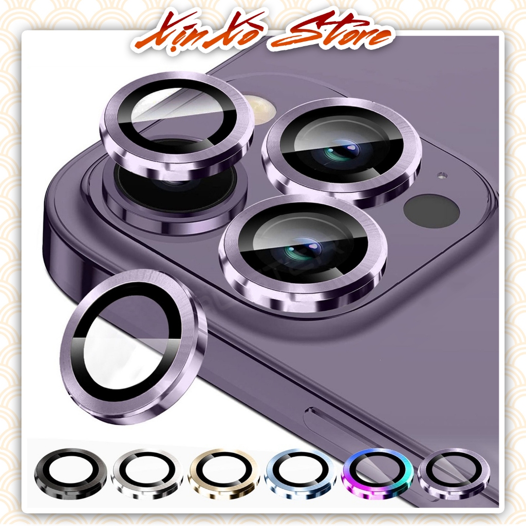 Kính Cường Lực Titan 3 Mắt và 2 Mắt Bảo Vệ Camera ống Kính Máy Ảnh Cho iPhone đủ các dòng máy - XỊN XÒ Store