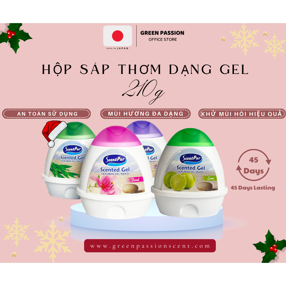 Sáp thơm phòng khử mùi hôi 210g Với 05 hương thơm