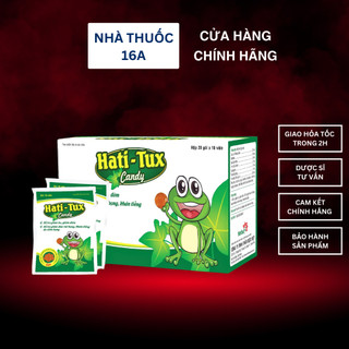 KẸO HO CON ẾCH HATI-TUX - HỖ TRỢ GIẢM HO, ĐAU HỌNG, KHAN TIẾNG - GÓI 10 VIÊN - CÔNG TY THẢO DƯỢC VIỆT