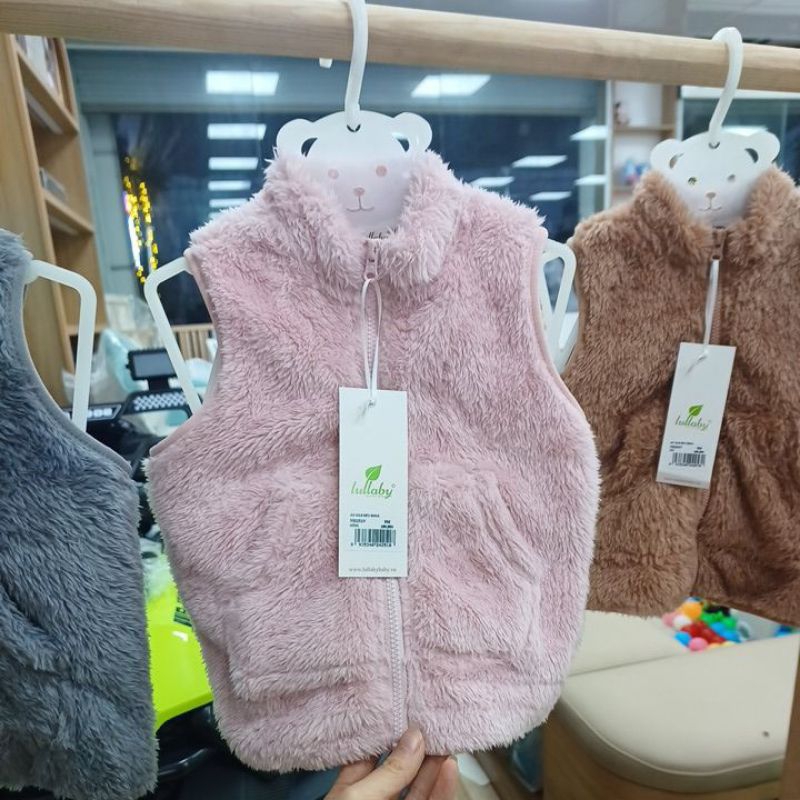 Áo gile lông cừu cho bé Dokma 9-36