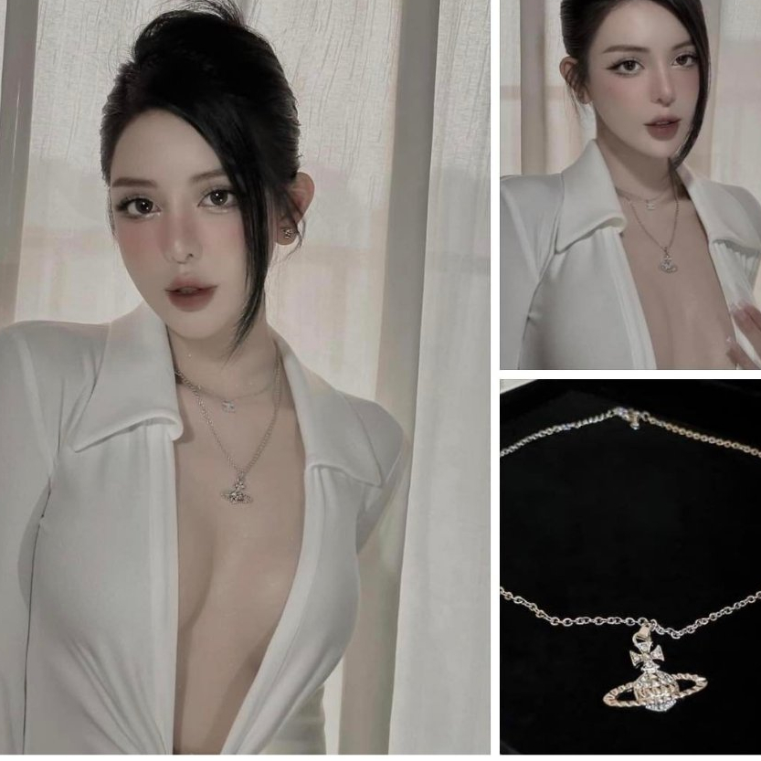 Dây chuyền MPB vũ trụ màu bạc cá tính cực chất MPB165