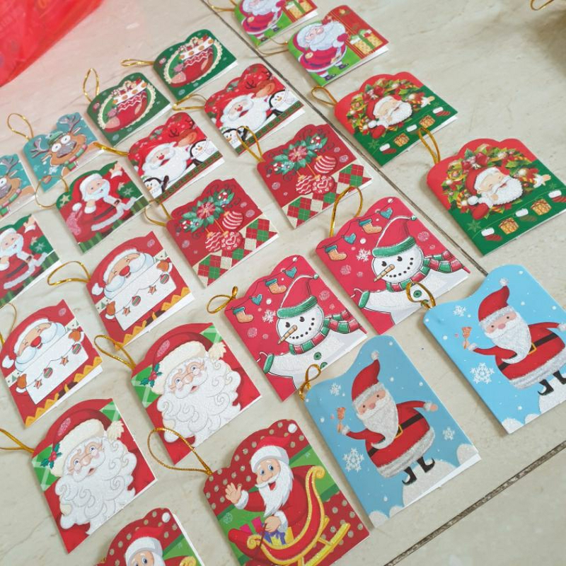 Thiệp Giáng Sinh mini nhỏ dễ thương treo cây thông Noel hoặc gửi tặng bạn bè