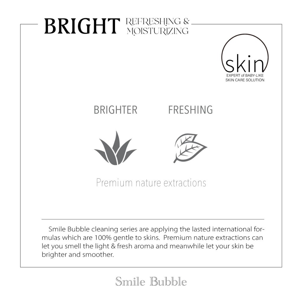 Nước cân bằng Toner làm dịu da Skin Relaxing Smile Bubble 150ml