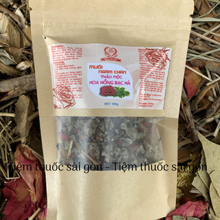 100G _ Muối ngâm chân, thảo dược hoa hồng, giúp giảm nhức mỏi