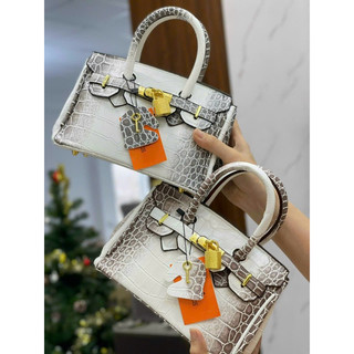 Túi xách h&.m. dập vân da bạch tạng tag vàng size 21&25 siêu xịn xò