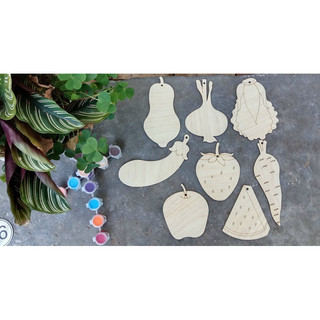 Set tô màu bằng gỗ cho bé chủ đề rau củ quả