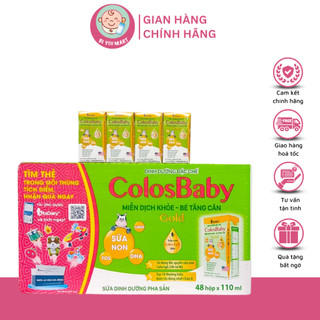 Sữa bột pha sẵn colosbaby gold 110ml thùng 48 hộp