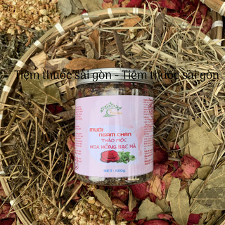 500G _ Muối ngâm chân, thảo dược hoa hồng, giúp giảm nhức mỏi