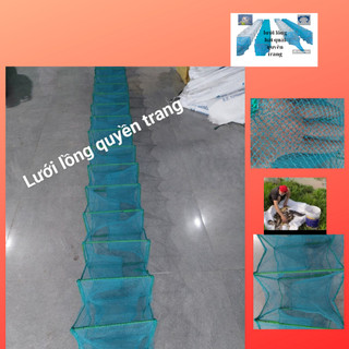 Lưới lồng bát quái bắt tôm cá 29 khung dài 8m5 mắt lưới 1cm toàn thân,lưới lồng tôm tép 29 khung