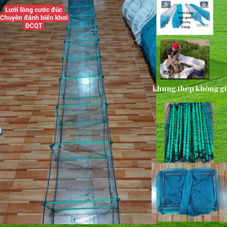 Lưới lồng bát quái bắt tôm cá chuyên đánh biển khơi cước đúc 29 khung dài 10m lỗ lưới 2cm cước 0.35