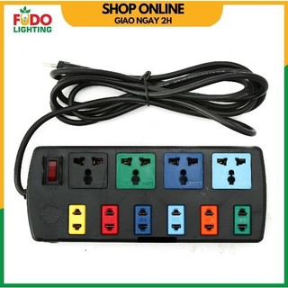 Ổ cắm điện lioa đa năng 4d6s52 10 ổ cắm công suất 2200w 5m/3m chính hãng