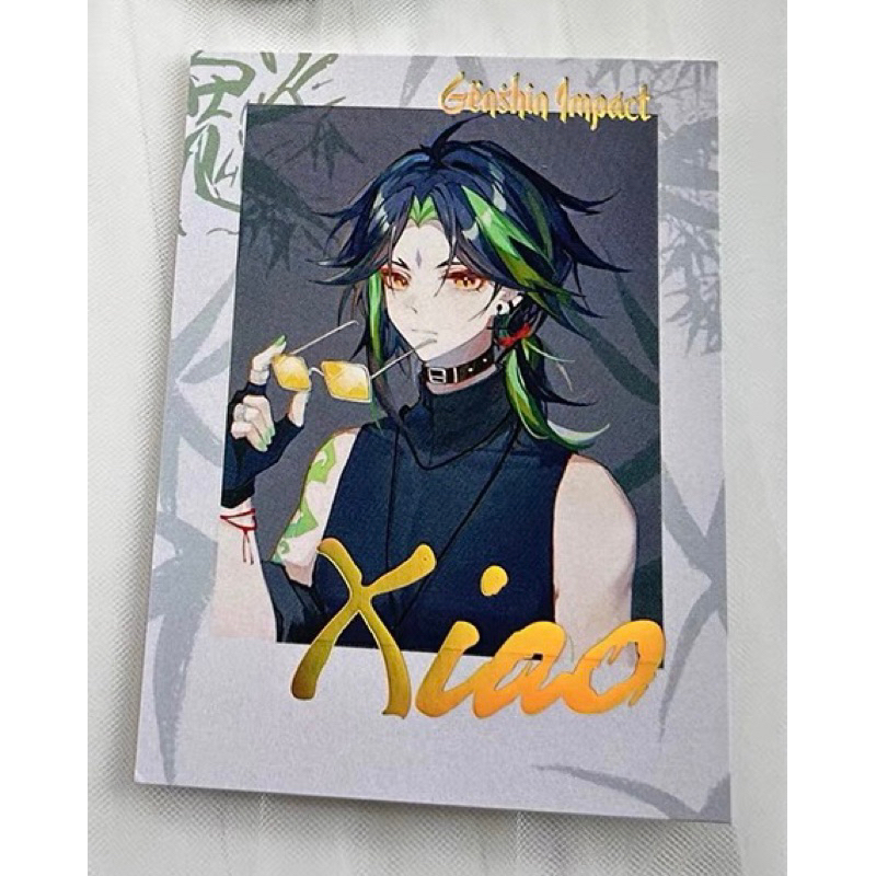 Card bo góc pola Genshin Impact Xiao Triều Phục hàng artist có bản quyền