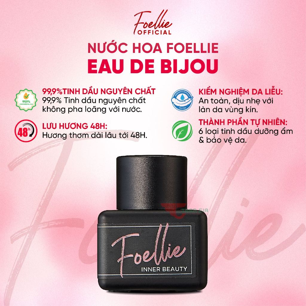 Nước hoa vùng kín cao cấp Hàn Quốc FOELLIE Inner Perfume, Hương thơm quyến rũ, an toàn cho mọi loại da